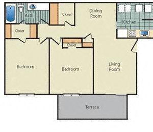 2 BED 1 BATH
